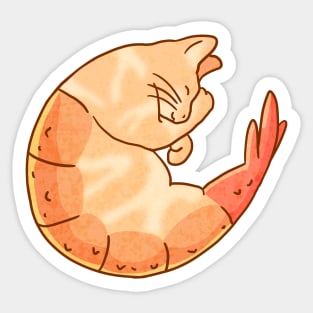 Shrimpy Cat Sticker